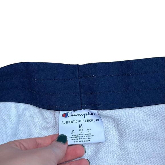 CHAMPION Light Grey Drawstring Sweatpants W/ Cinched Ankles Size M - Picture 5 of 5